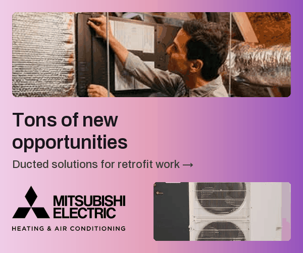 Mitsubishi Electric ducted heat-pump solutions for retrofit work.