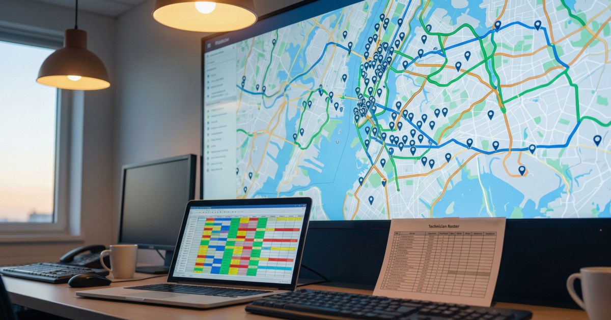 Smarter Technician Routing Cuts Drive Time and Lifts Daily Job Throughput